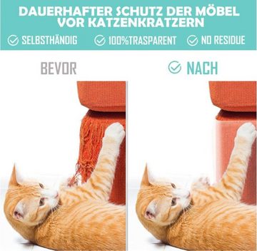 XDeer Kratzbaum 2/4 Stück Kratzschutz Katze Tape 3m x 20cm, Kratzschutz Sofa Katze Pad, Hunde Kratzschutz für Türen Anti Kratz Folie für Katzenfür Möbel Couch