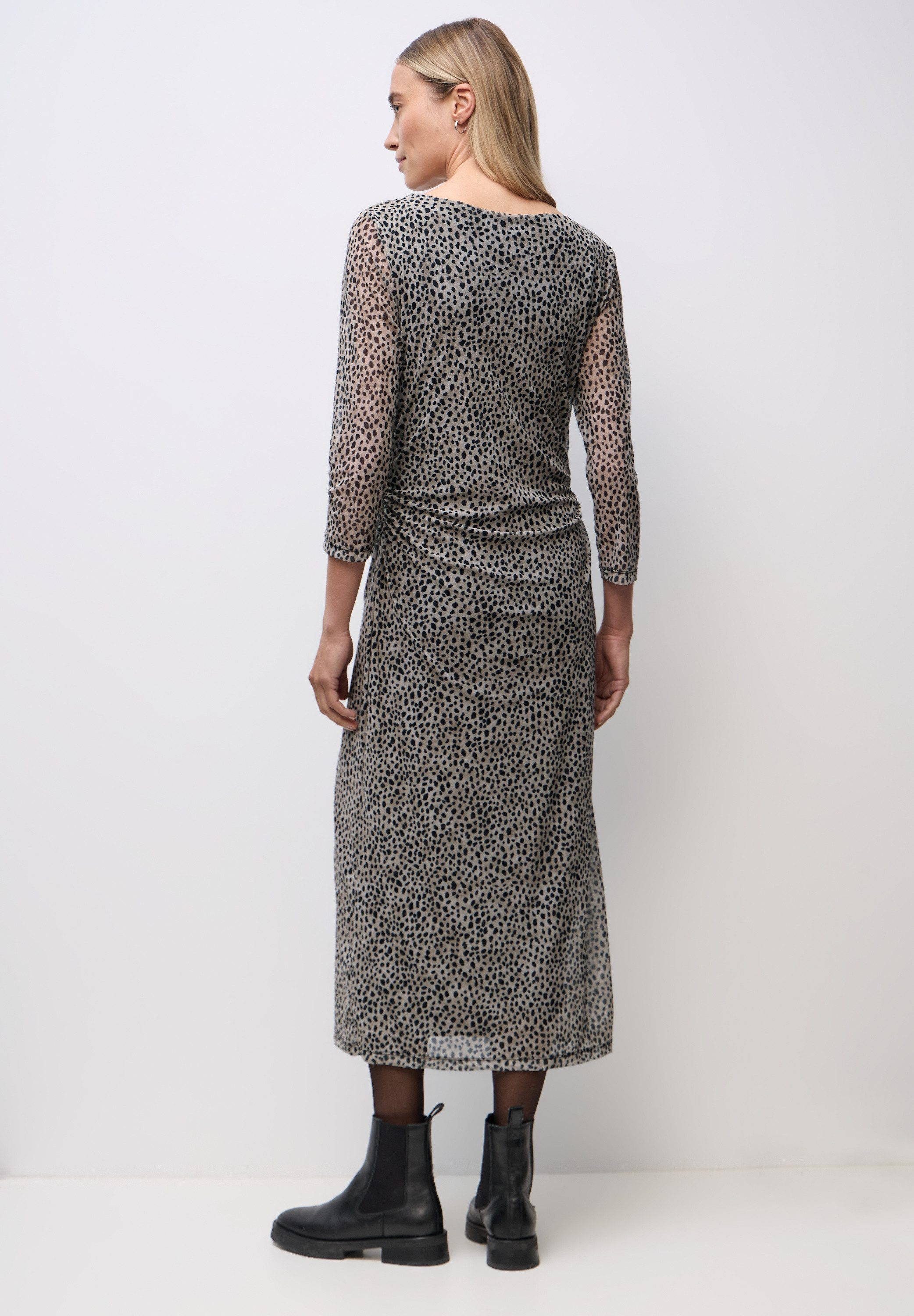 STREET ONE Midikleid mit Leo-Muster günstig online kaufen