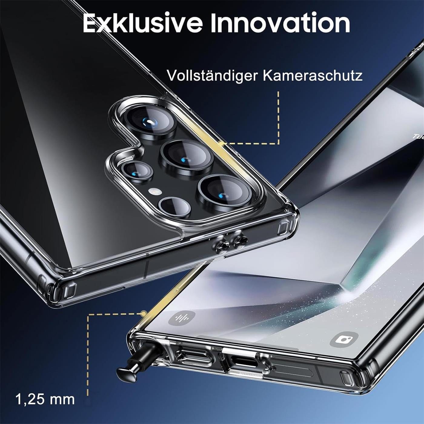 CoolGadget Handyhülle Transparent Ultra Slim Case für Samsung Galaxy S24 Ultra 6,8 Zoll, Silikon Hülle Dünne Schutzhülle für Samsung S24 Ultra 5G Hülle – Bild 4 von 5