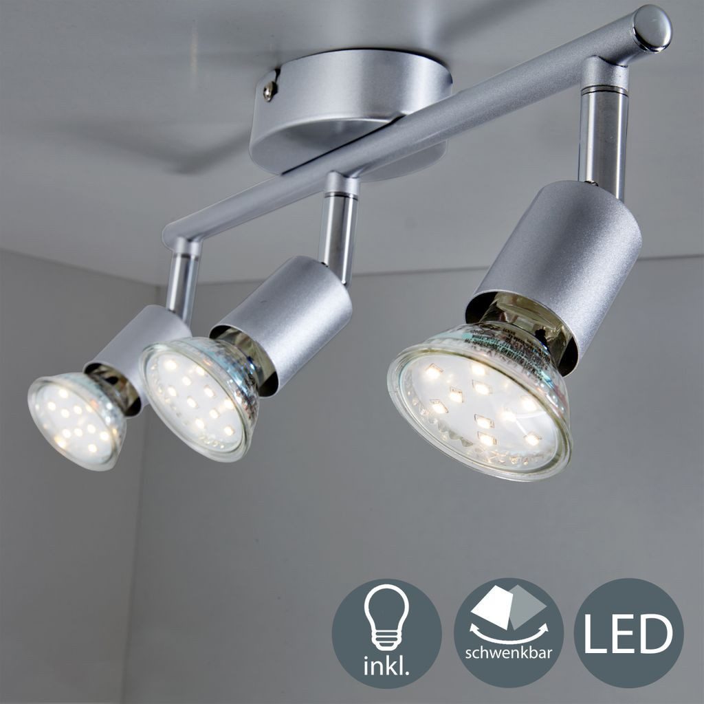 B.K.Licht Deckenleuchte Deckenspot 3x3W 750lm 3000K günstig online kaufen