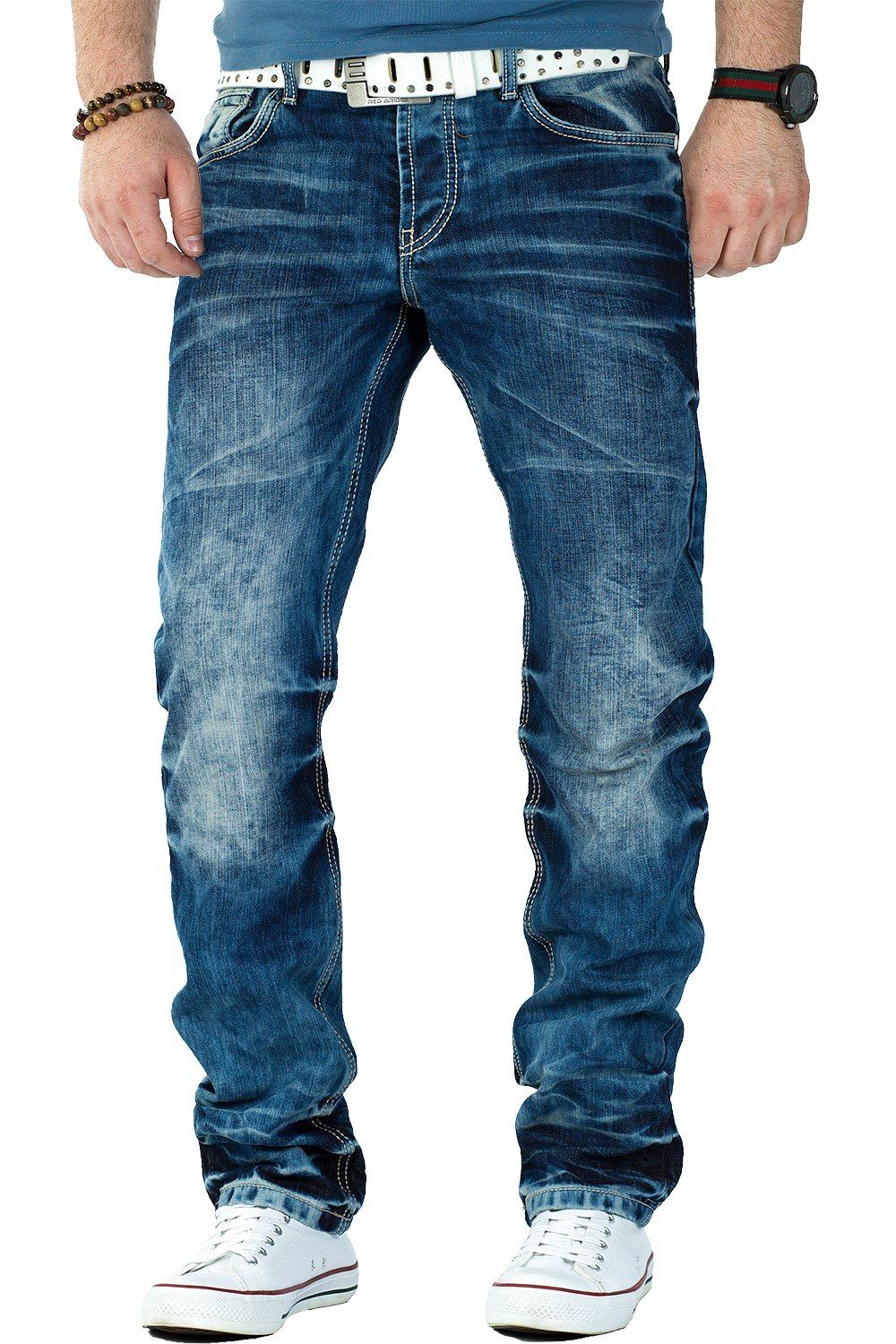 Cipo & Baxx Regular-fit-Jeans BA-CD328 Freizeithose im klassischen Design Regular fit Jeans Hose im Casual-Look