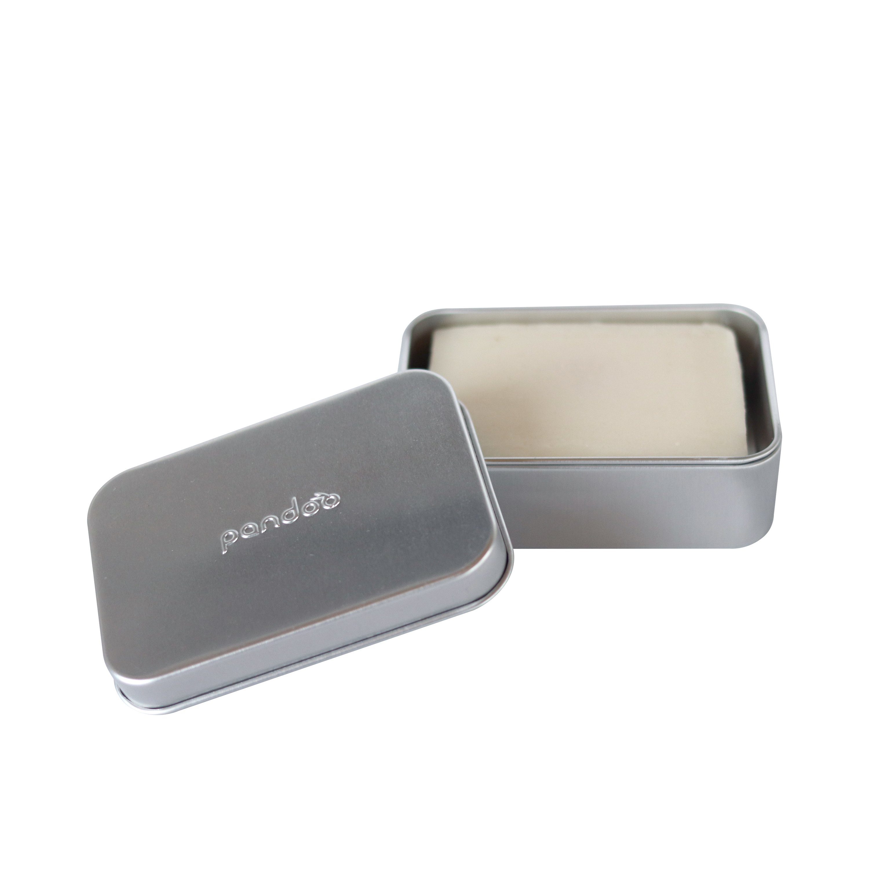 pandoo Seifenhalter Seifendose aus Aluminium mit Abtropfgitter, Breite: 9.7 cm