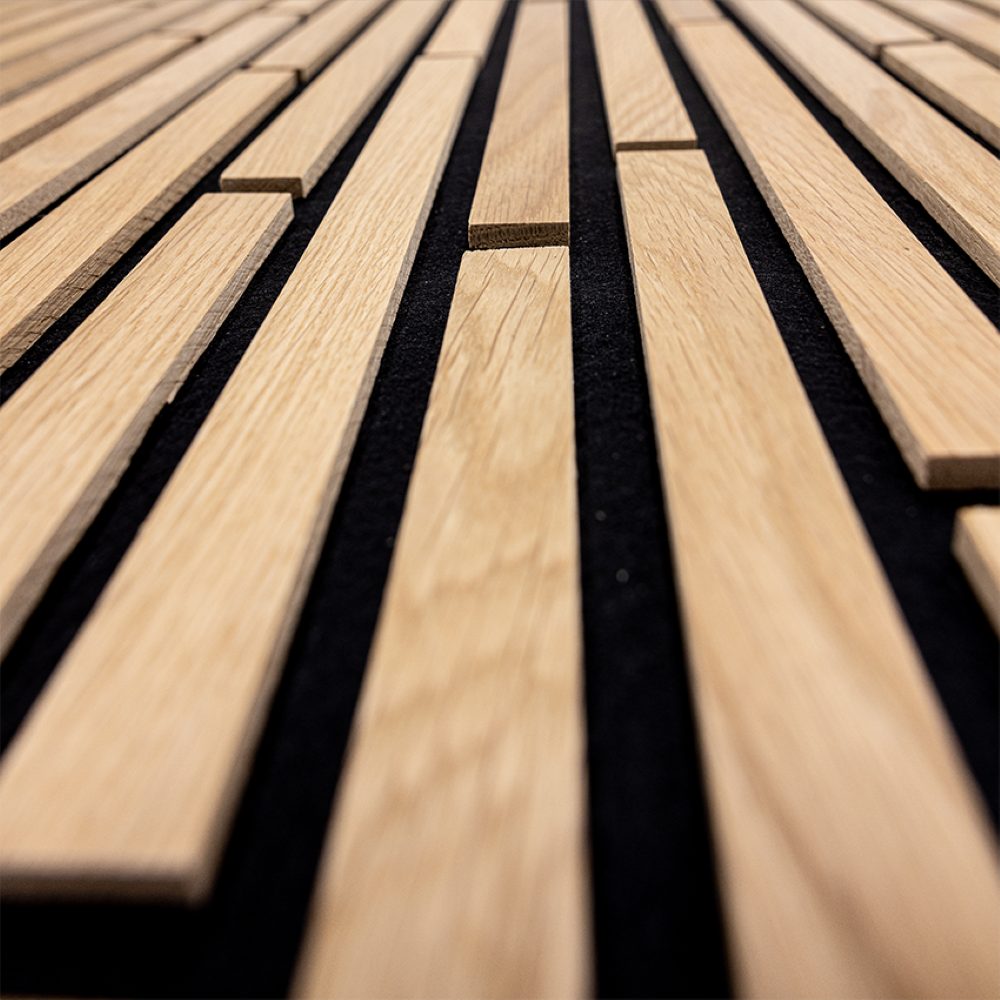 wodewa GmbH Wandpaneel - Akustikpaneel Akzent -, BxL: 16x120 cm, 0,19 qm, (Stück, 0,19 m) 3D-Optik, Schallreduzierung