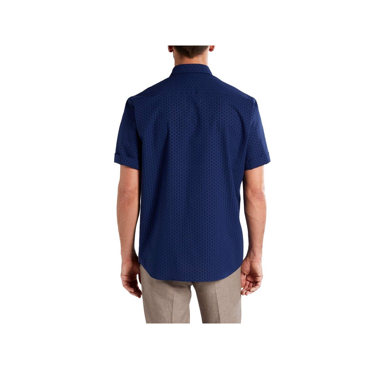 Angabe) Eterna Kurzarmhemd keine marineblau (1-tlg.,