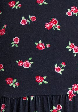 KangaROOS Jerseykleid mit Blumenmuster