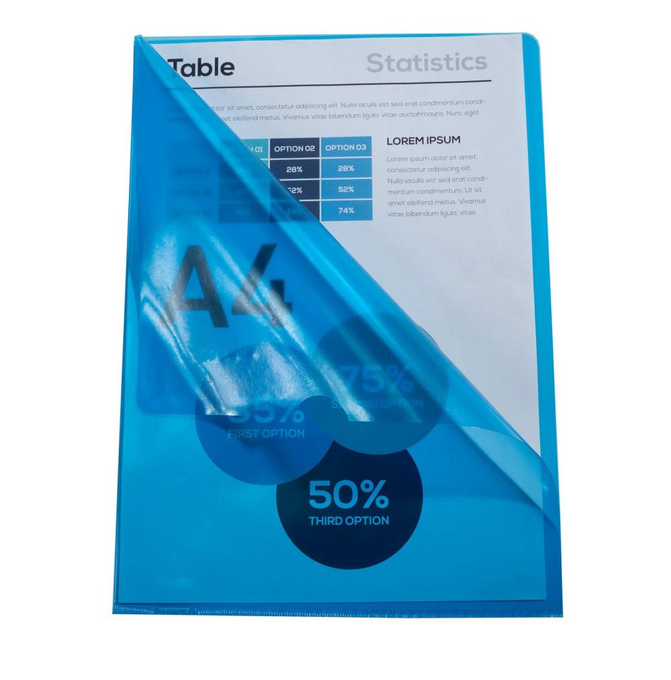Thumbnail - EXACOMPTA Prospekthülle 2x Pack 50 Aktensichthüllen glattem PVC 130µ A4 sortiert 661000E, Aktensichthüllen
