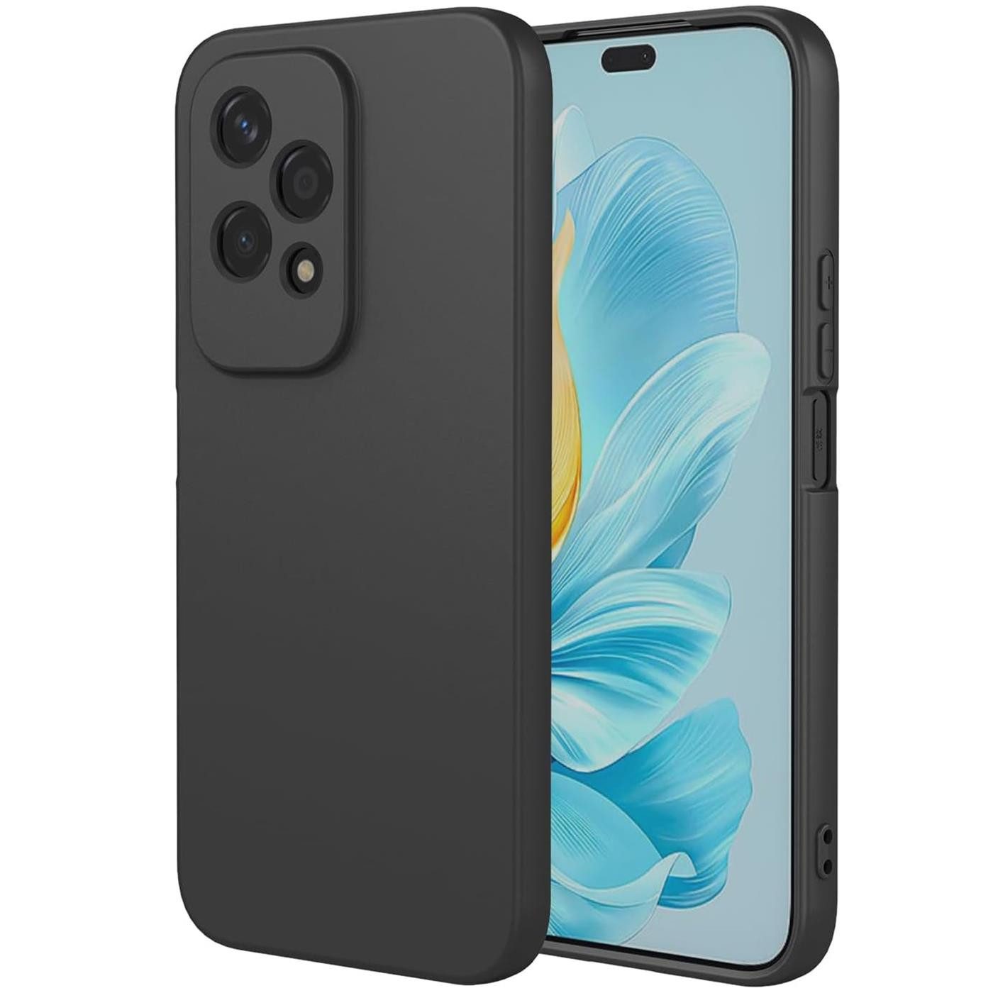 CoolGadget Handyhülle Black Series Handy Hülle für Honor 200 Lite 6,7 Zoll, Edle Silikon Schlicht Robust Schutzhülle für Honor 200 Lite Hülle