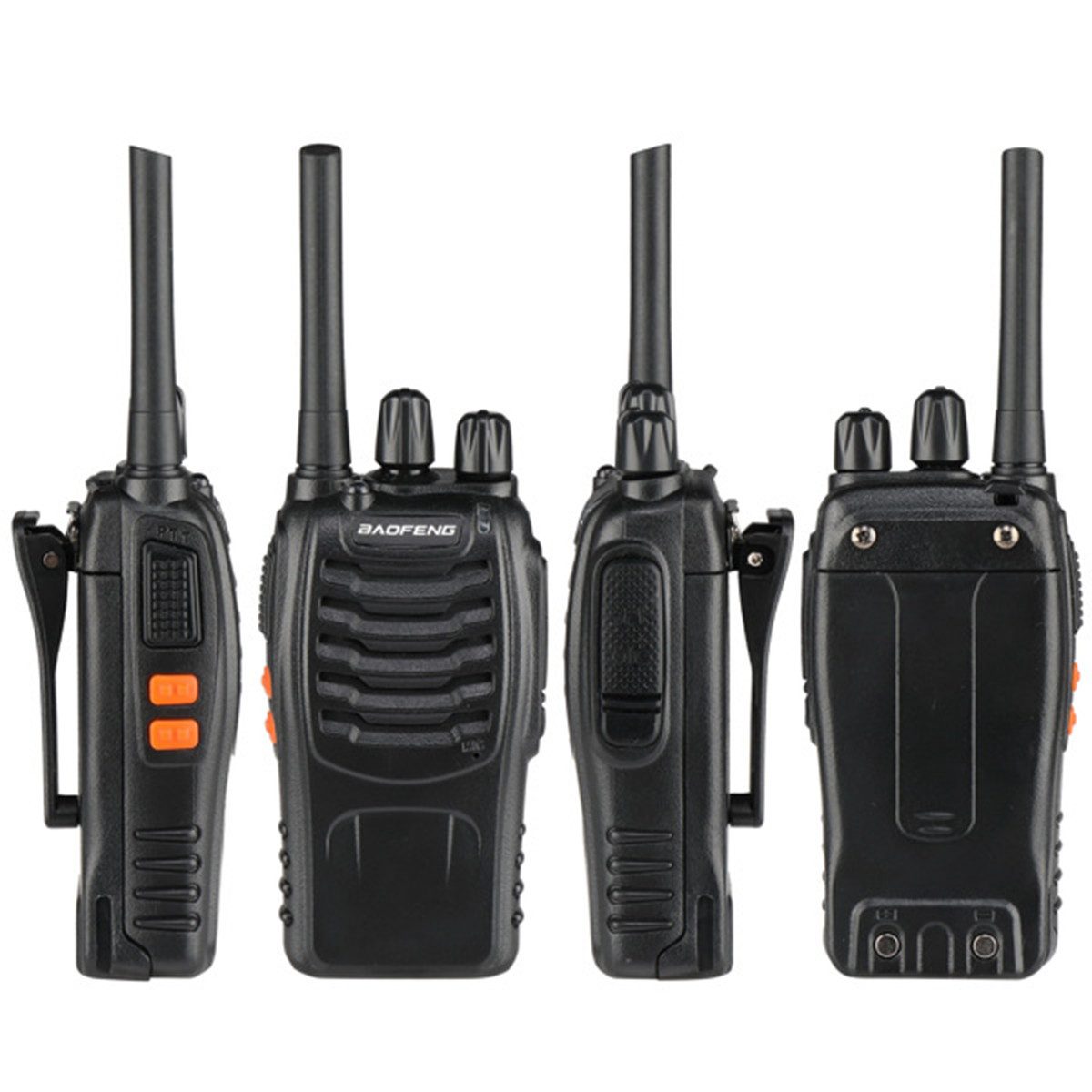 autolock Walkie Talkie 2 Stück Walkie-Talkie BF-88E 1500mAh Ultra-long Standby, Handfunkgerät EU Standard Walky Talky mit Headset für Camping