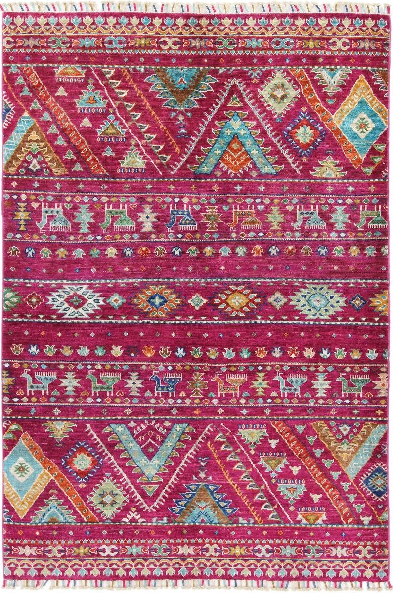 Orientteppich Arijana Shaal 123x180 Handgeknüpfter Orientteppich, Nain Trading, rechteckig, Höhe: 5 mm