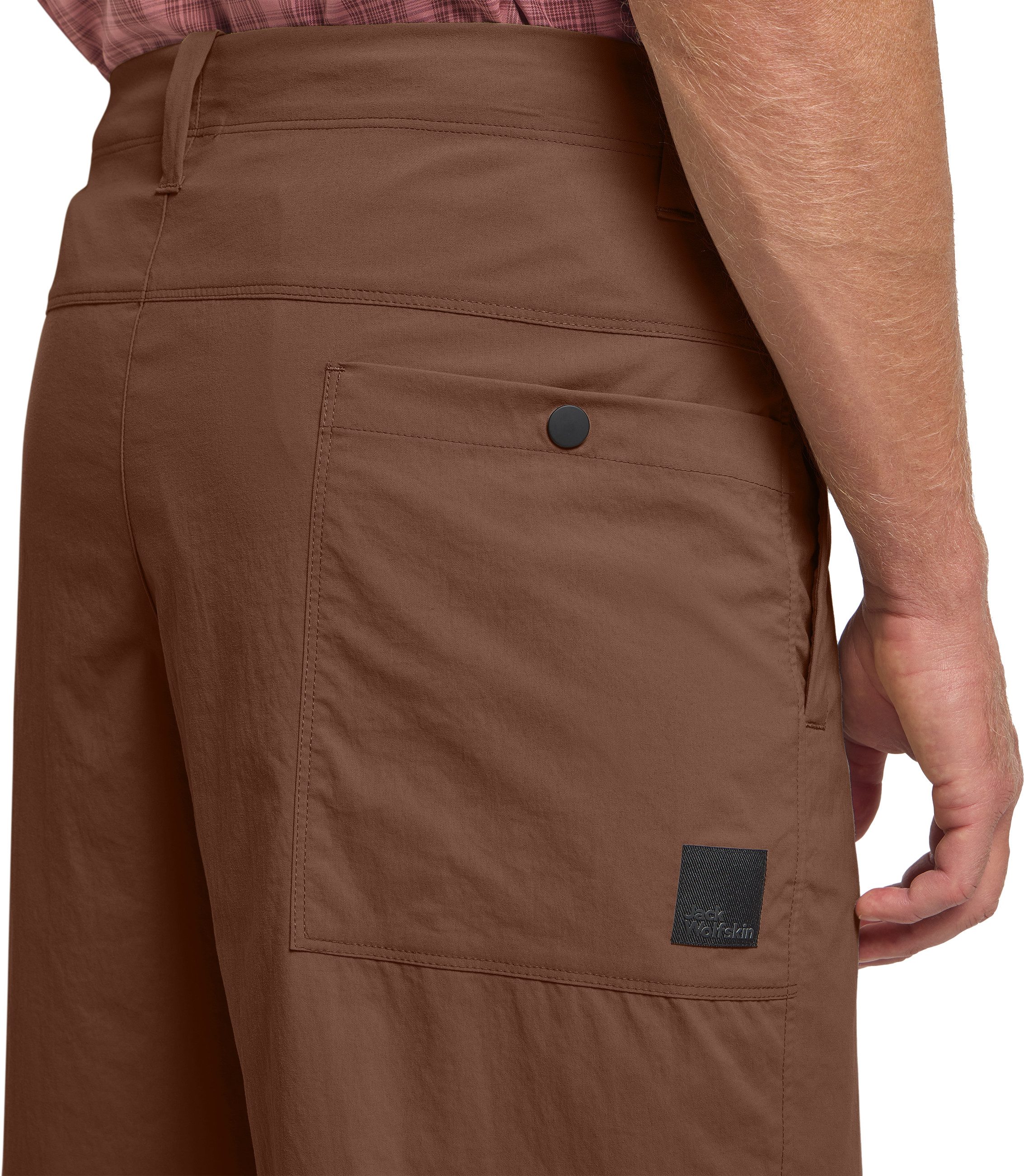 Jack Wolfskin Shorts DESERT SHORTS M mit mehreren Taschen, aus atmungsaktivem TEXADRI NYLON STRETCH-Gewebe