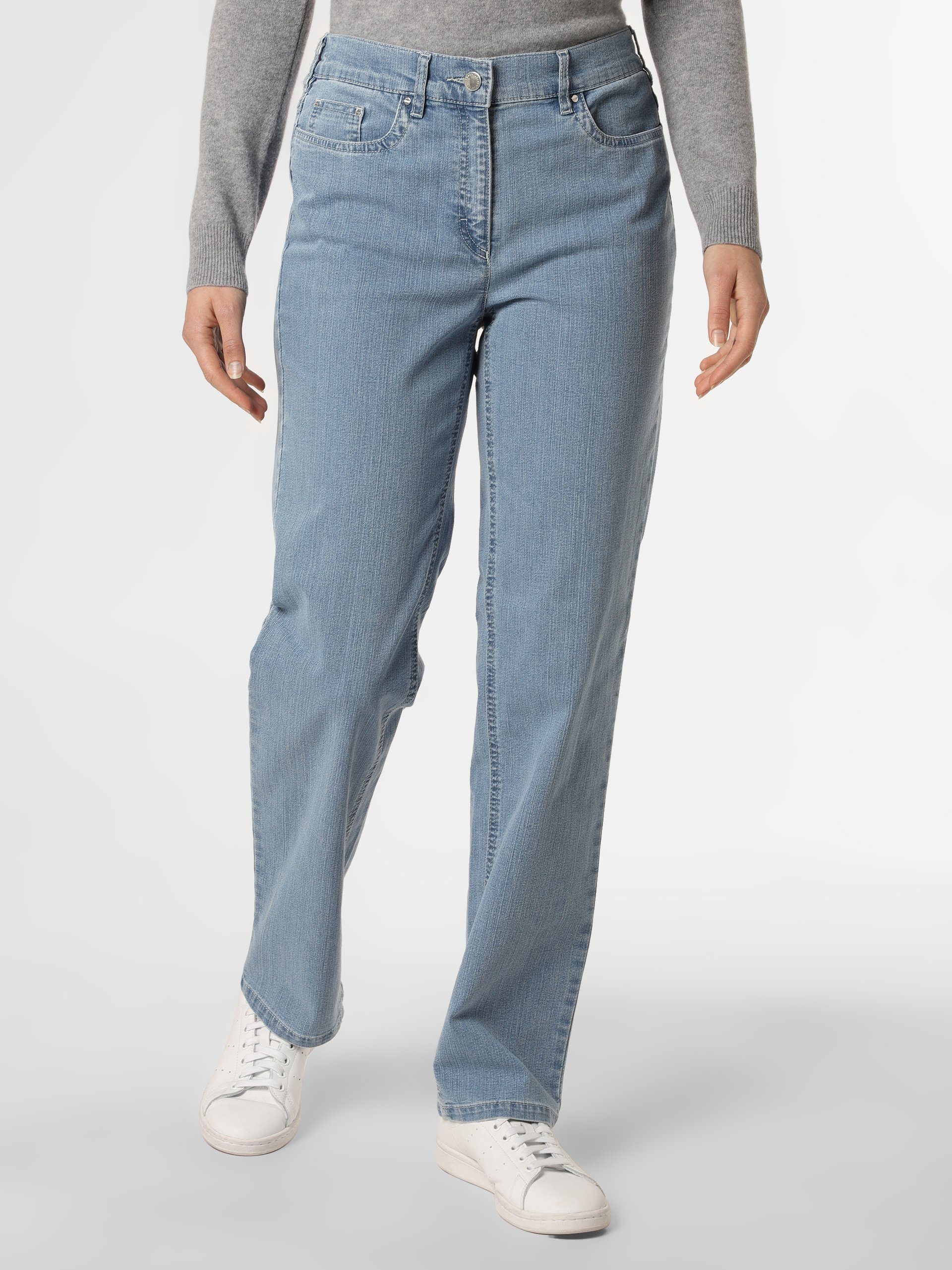 stone light Greta Zerres Straight-Jeans