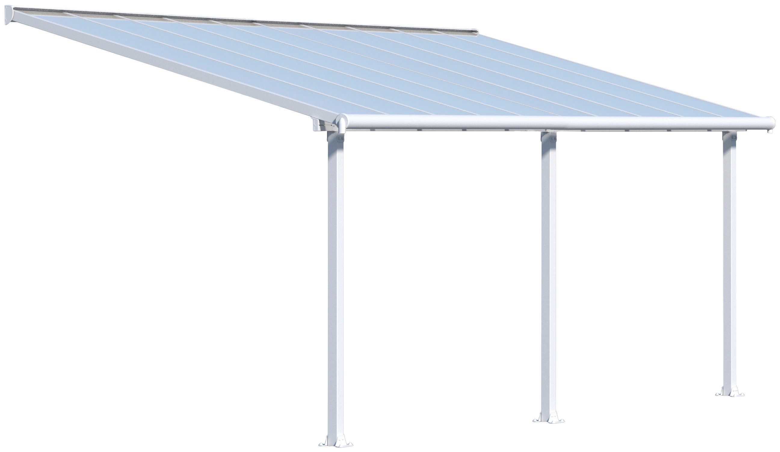 Palram - Canopia Terrassendach Olympia 3x6.1, BxT: 619x295 cm, Bedachung Doppelstegplatten, BxT: 619x295 cm