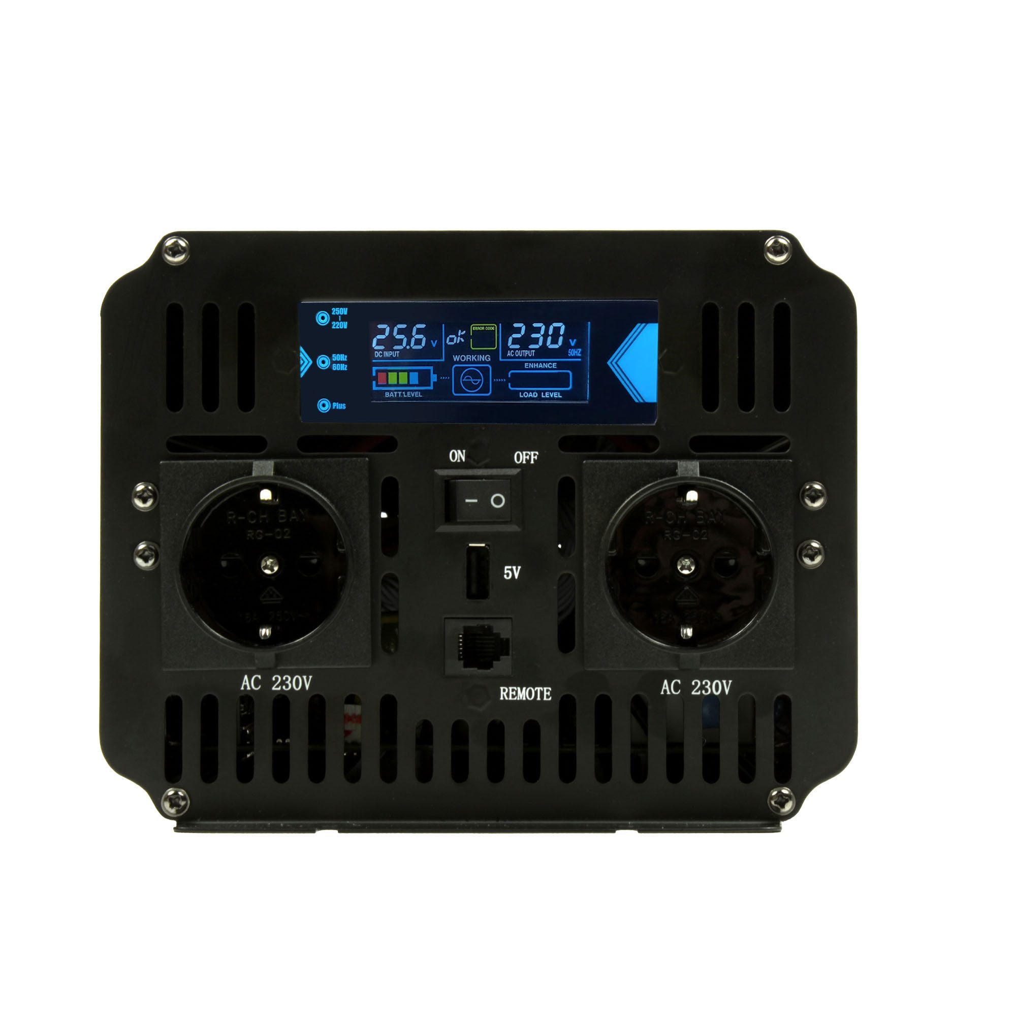 @tec Spannungswandler Reiner Sinus Inverter Wechselrichter 24V auf 230V