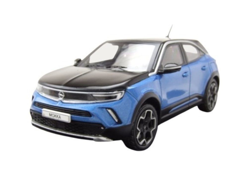 ixo Models Modellauto Opel Mokka-e 2020 blau metallic, Maßstab 1:43