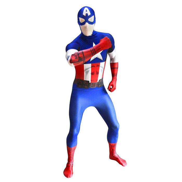 Morphsuits Kostüm Digital Captain America Original lizenzierter Captain America-Anzug mit digitalen Features