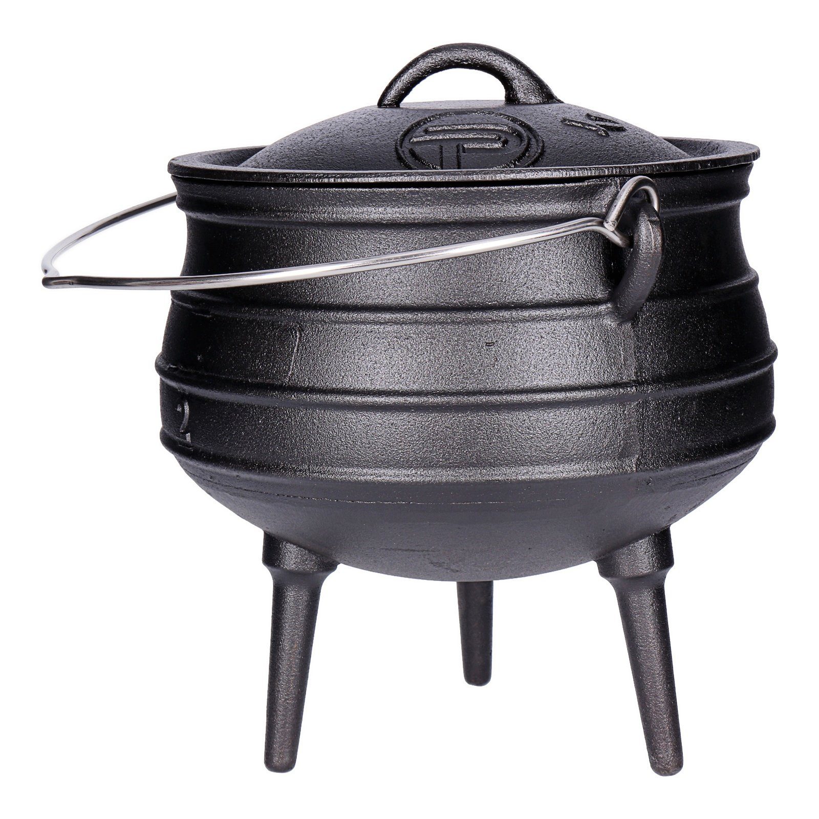 TP Schmortopf Potjie Pot, BBQ Dreifuß Kochtopf, Dutch Oven Kaus Gusseisen, Feuerkess