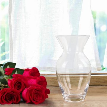 Belle Vous Dekovase Moderne Dekorative Kristallvase - Kleine Größe 18 cm, Kleine Kristallvase 18 cm - Modern & dekorativ