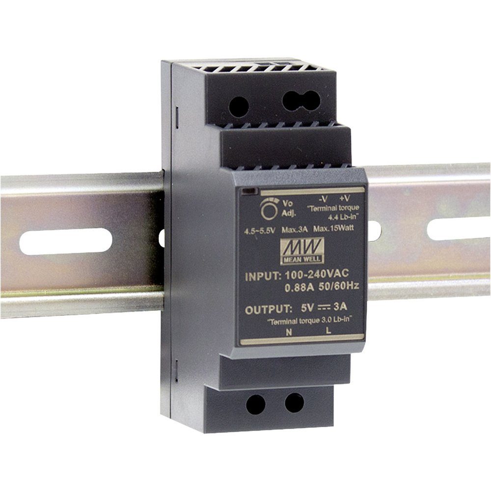 Mean Well HDR-30-15 Hutschienen-Netzteil (DIN-Rail) 15 V/DC 2 A 30 W Hutschienen-Netzteil
