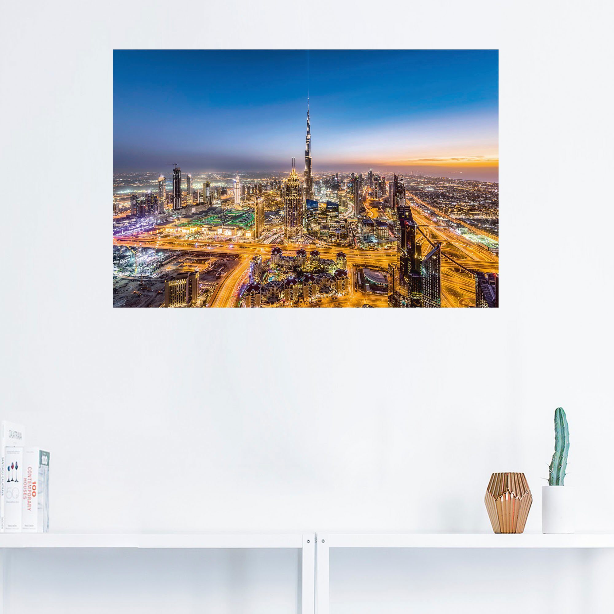 Artland Wandbild Dubai IV, von versch. oder Wandaufkleber Alubild, als (1 Asien Bilder Größen Leinwandbild, Poster St), in