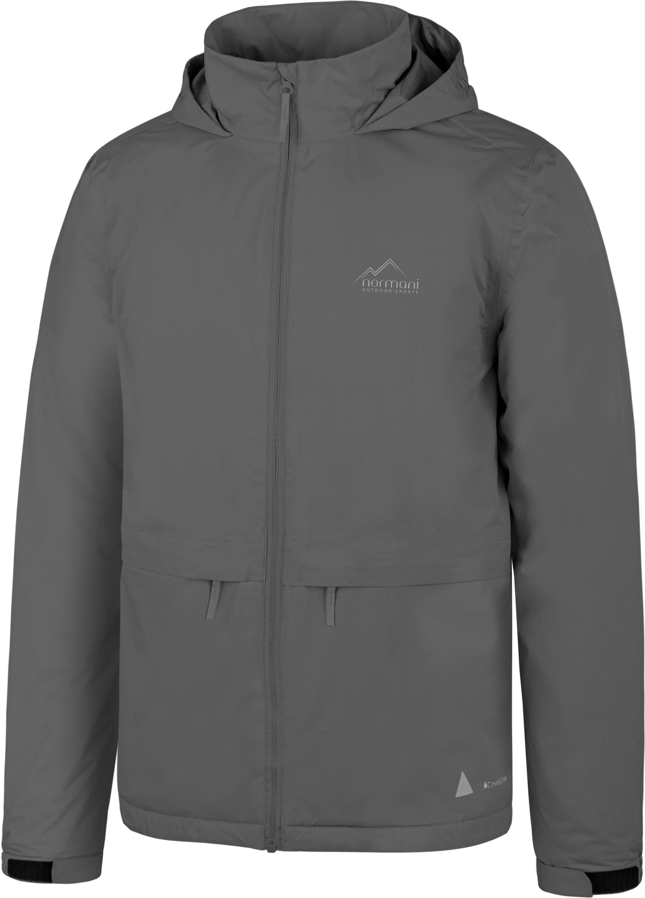 normani Regenjacke Kinder-Regenjacke Seattle Wasserdichte Outdoorjacke Regenmantel mit Kapuze und 3M Reflektoren – Bild 2 von 5