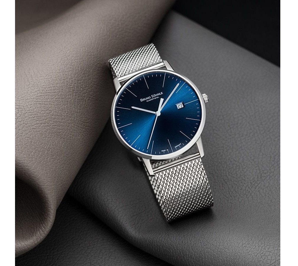 BRUNO SÖHNLE Quarzuhr Glashütte Herrenuhr Stuttgart Big