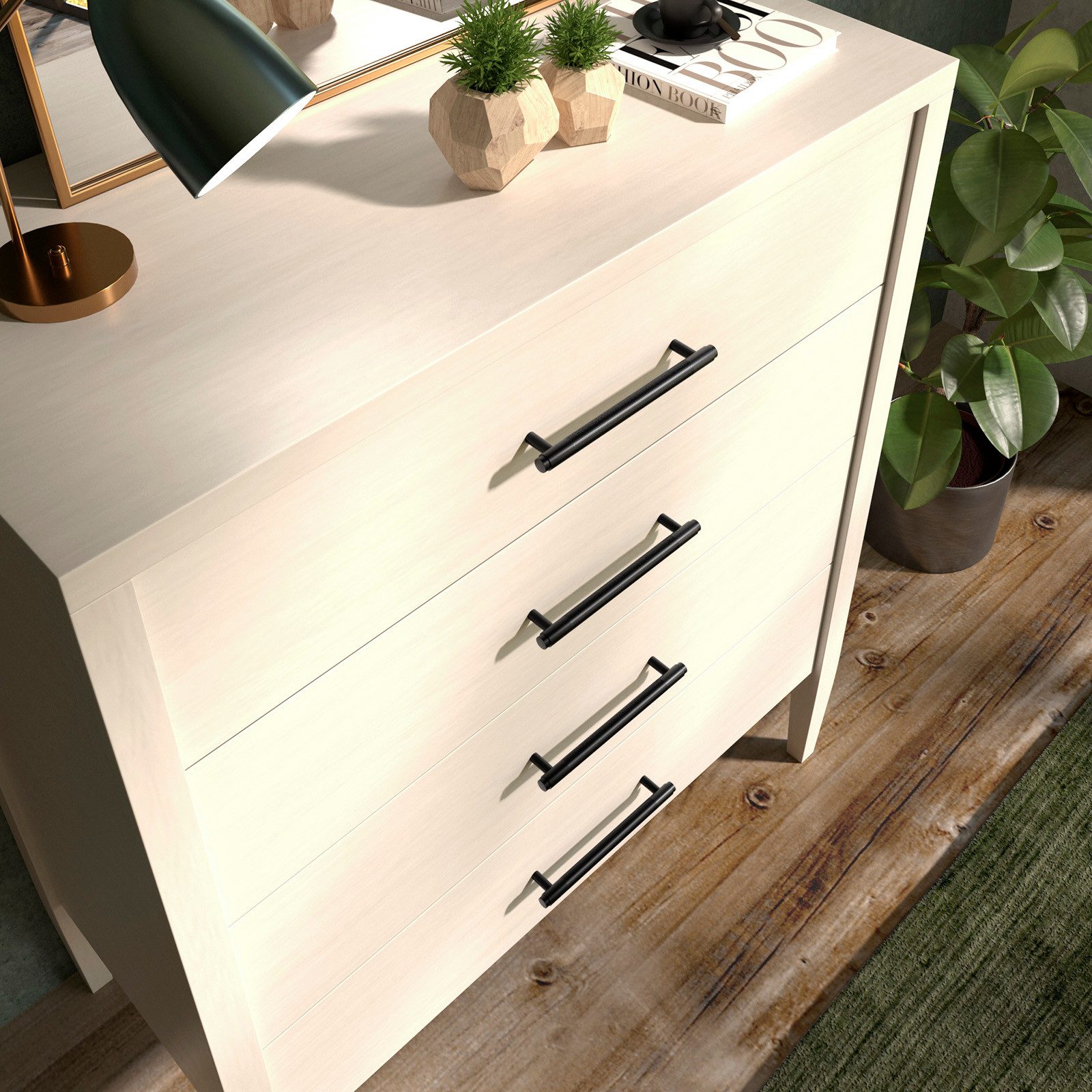 SO-TECH® Möbelgriff Bügelgriff Blackline VIII schwarz matt - inkl. Schrauben (1-St), Schubladengriff Schrankgriff Bohrlochabstand (BA) 96 mm – Bild 3 von 5