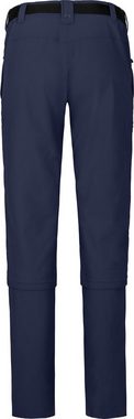 Bergson Zip-off-Hose YORK Zipp-Off Damen Wanderhose, vielseitig, pflegeleicht, Langgrößen, peacoat blau