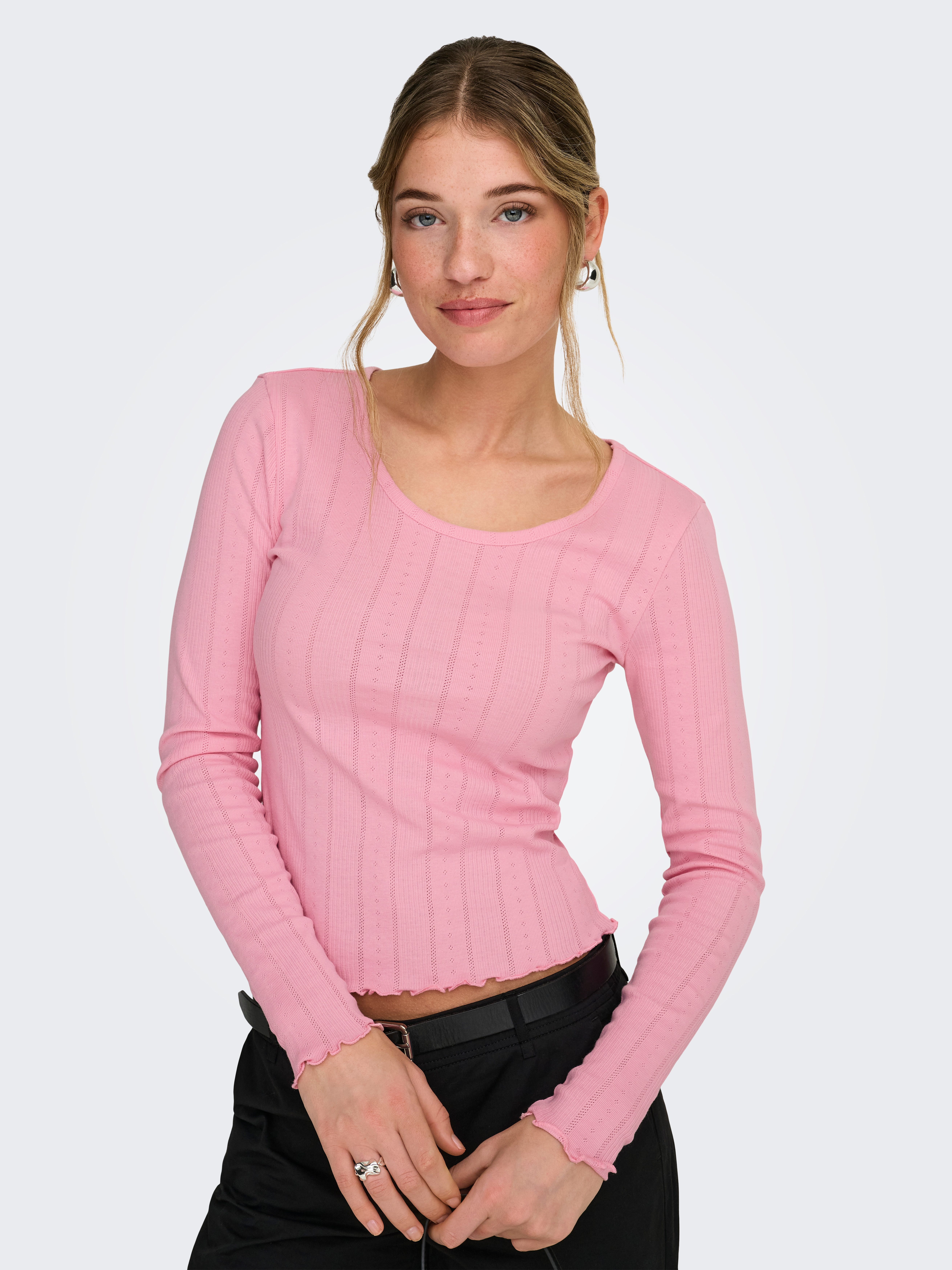 ONLY Langarmshirt ONLTENNA O-NECK L/S TOP JRS NOOS
