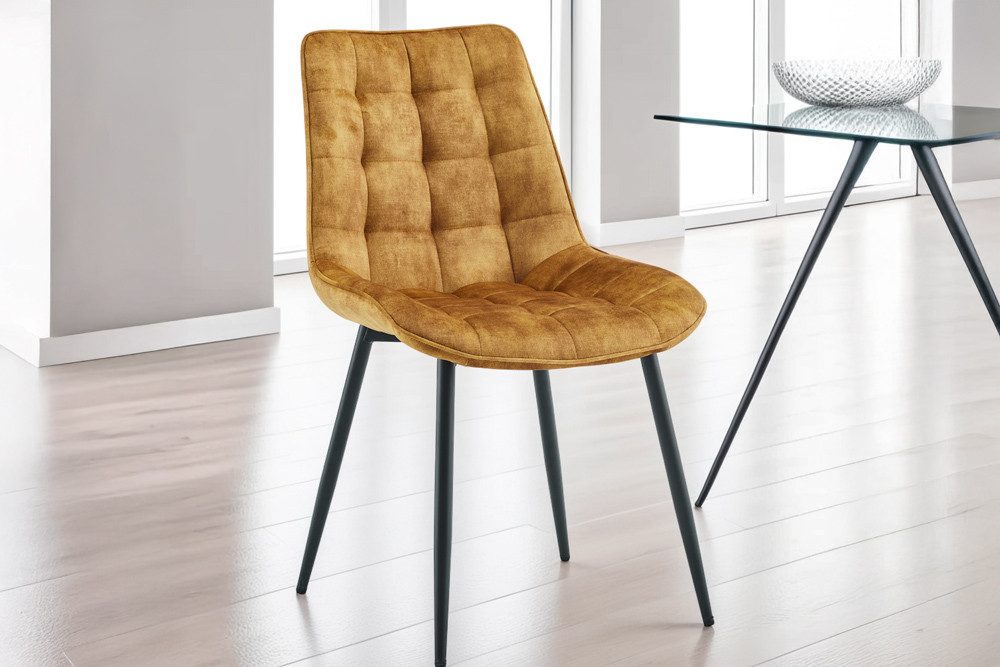 riess-ambiente Esszimmerstuhl ROADSTAR senfgelb / schwarz günstig online kaufen