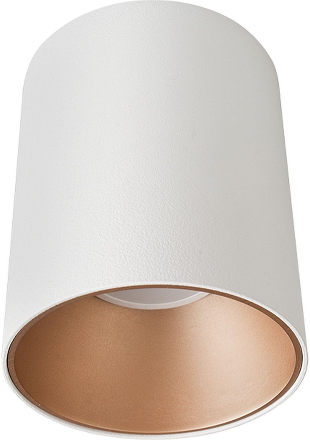 Licht-Erlebnisse Deckenleuchte EYE, ohne Leuchtmittel, Deckenlampe Modern in Weiß Gold Ø8,9cm GU10 Wohnzimmer