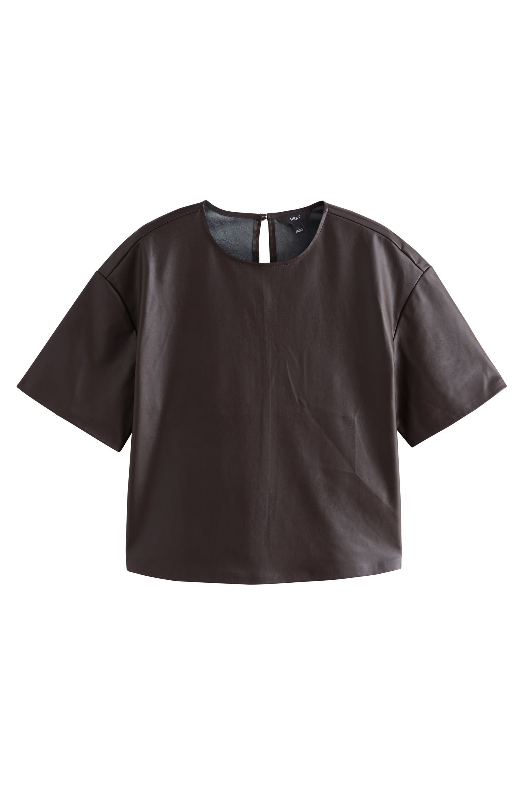 T-Shirt T-Shirt aus Kunstleder
