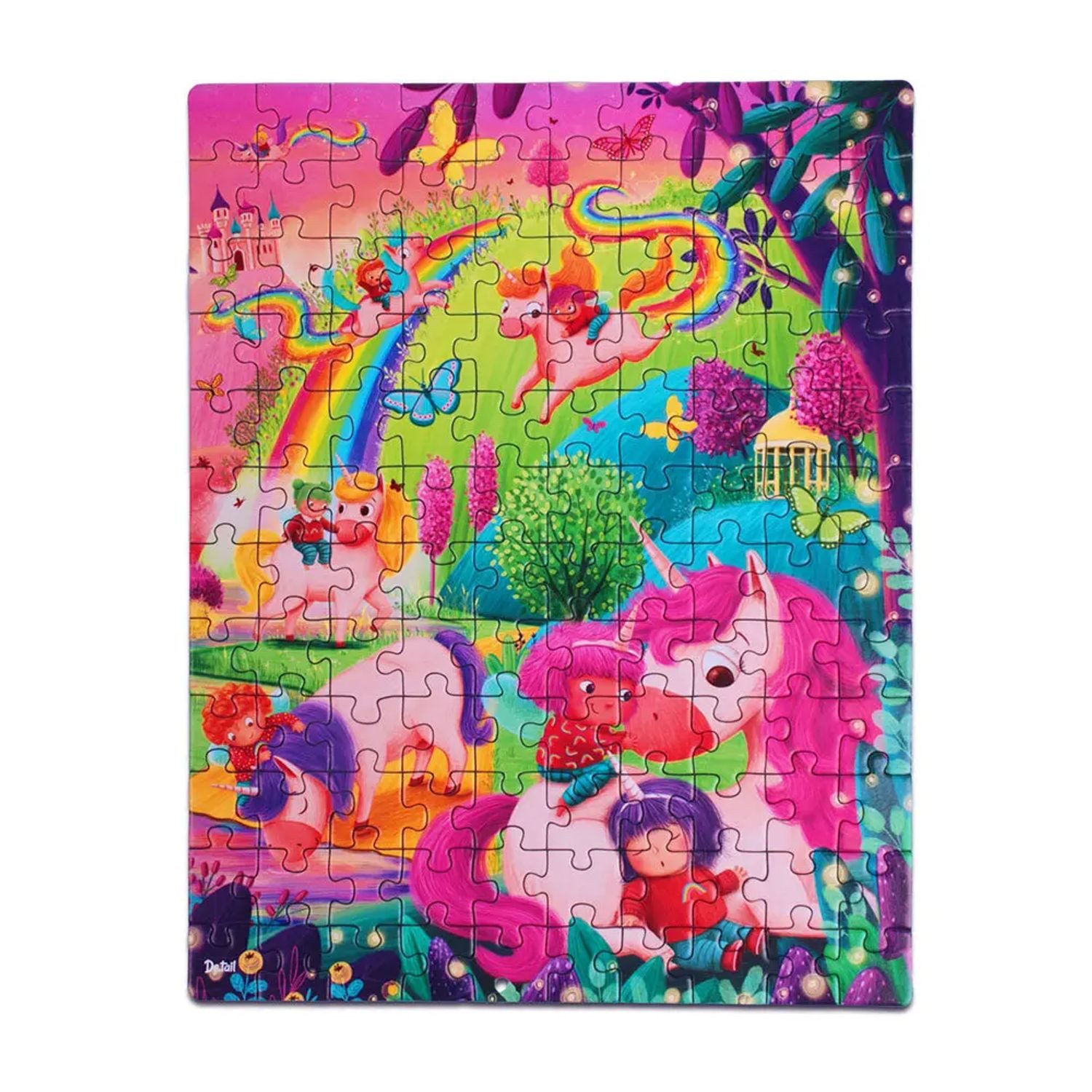 Käfer Puzzle Puzzle De.tail Regenbogen-Spaziergang DT100-23, Puzzleteile