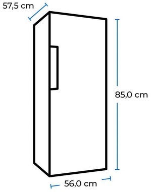 exquisit Kühlschrank KS16-4-H-010E weiss, 85 cm hoch, 56 cm breit, 120 L Volumen, 4 Sterne Gefrieren