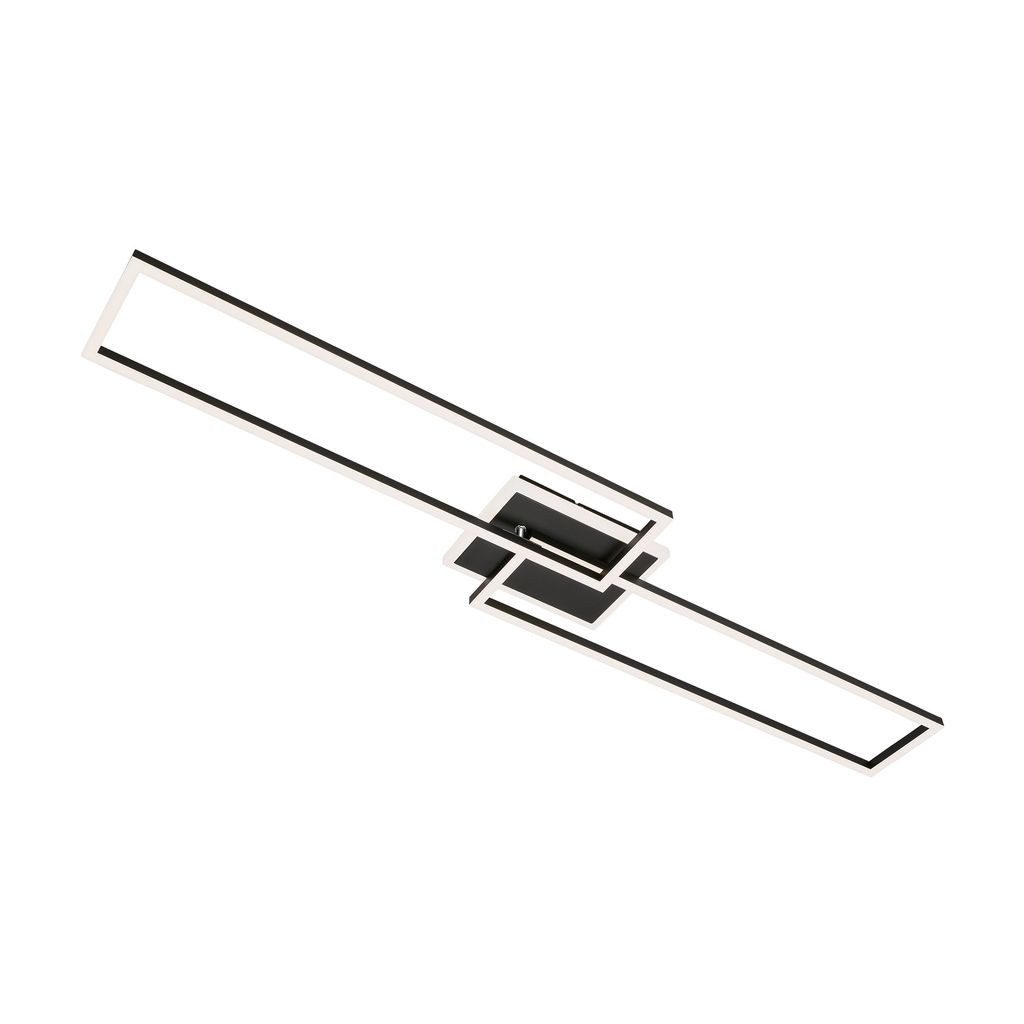 Briloner Leuchten LED Deckenleuchte 3050015, Dimmfunktion, LED fest integriert, 2700K - Extra-Warmweiß, schwarz, LED, dimmbar, 5200 Lumen, Deckenlampe