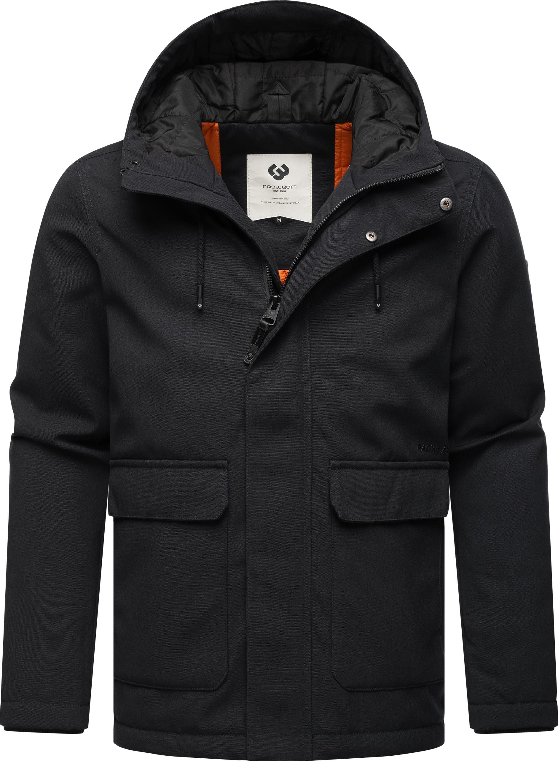 Ragwear Winterjacke Mr Them stylische Herren Outdoorjacke mit großer Kapuze