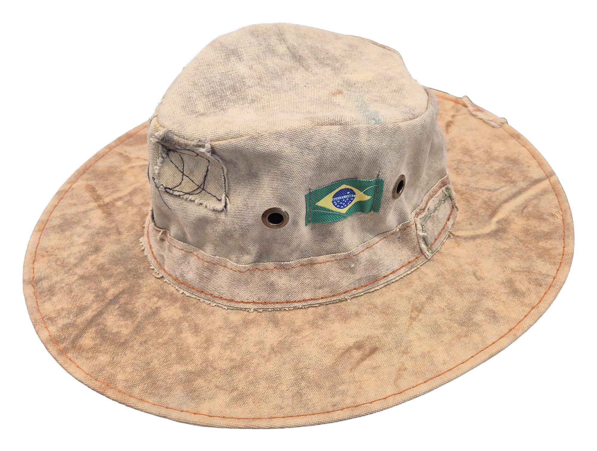 Einkaufszauber Outdoorhut Safarihut Indian Amazonas Handgearbeitet aus alten Armeezelten, jedes Stück ein Unikat. € 34,50, (€ 34,50 pro 1 Stk).