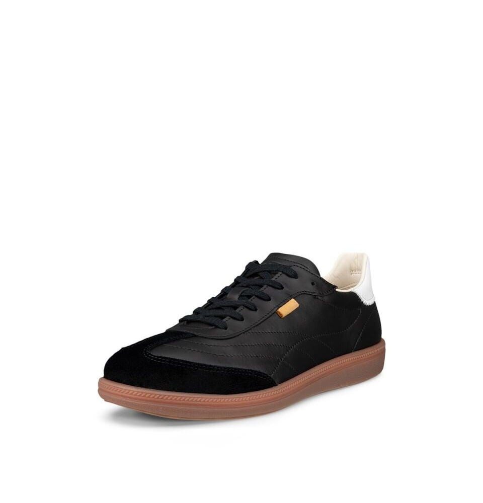 Ecco Soft 11 (Vollnarbenleder) schwarz/weiss Damen Sneaker günstig online kaufen