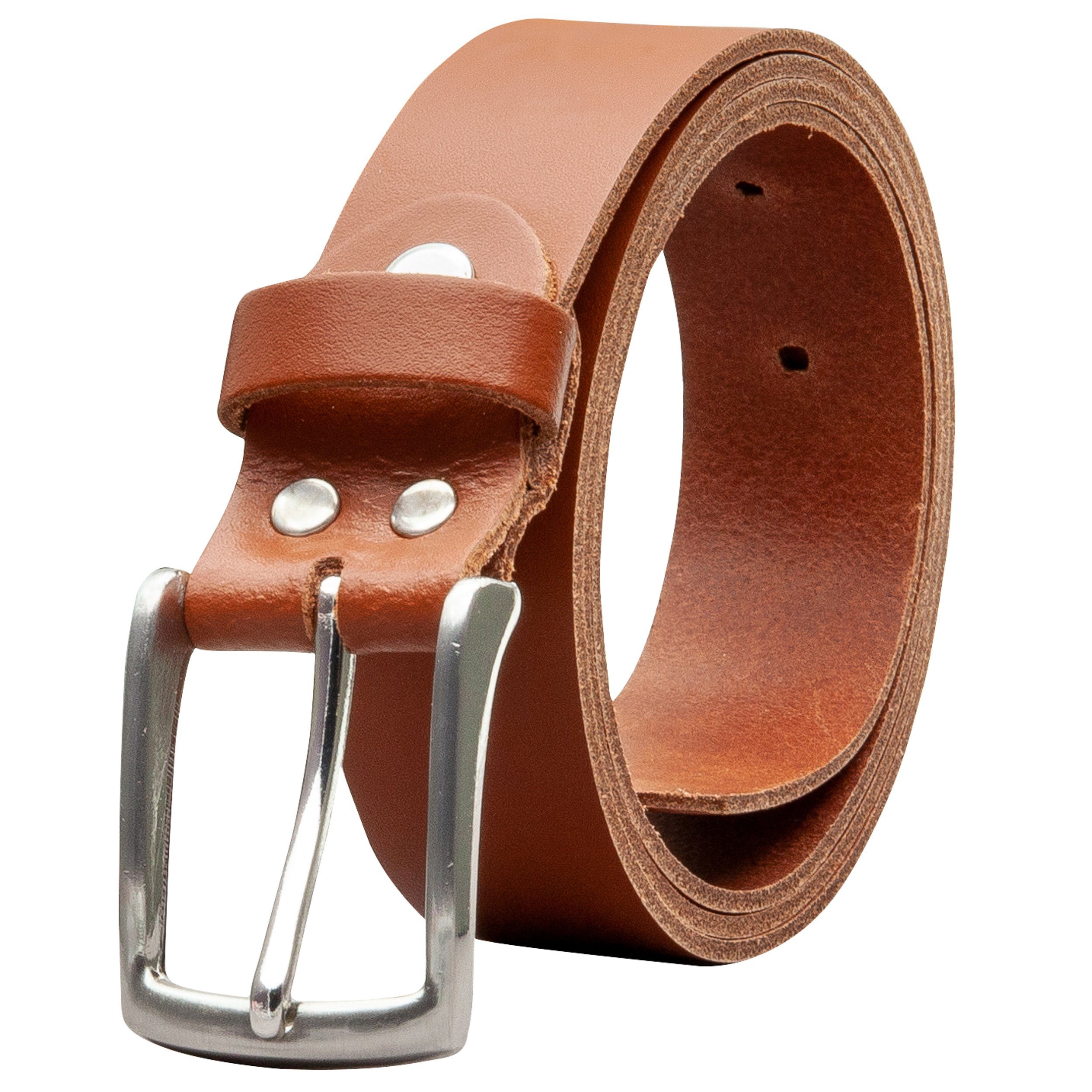 COLOGNEBELT Ledergürtel OM311-SL-Cognac MADE IN GERMANY, Cognac Kürzbar, 10 günstig online kaufen