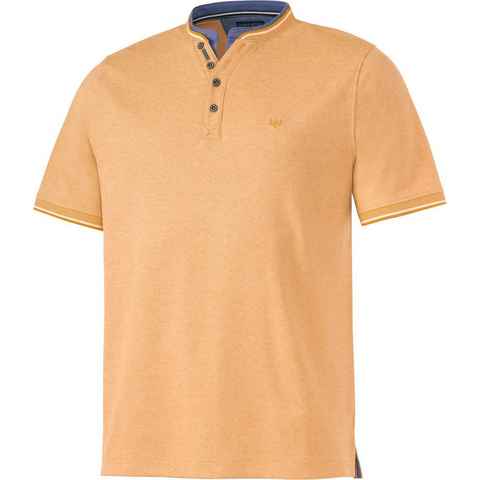 Franco Bettoni Kurzarmshirt sportlich-elegantes Serafino-Shirt