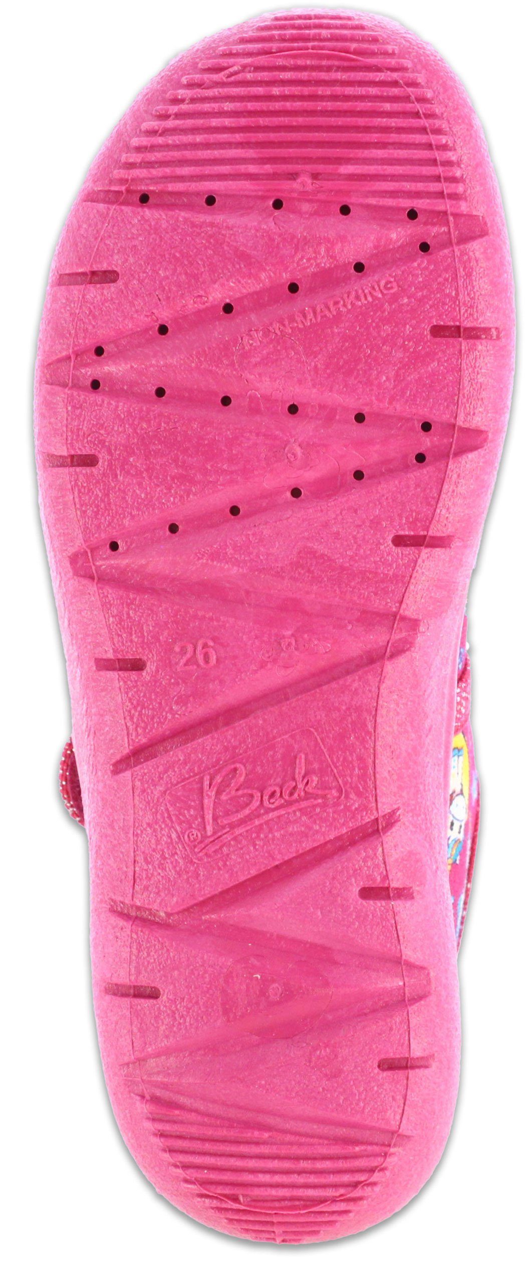 Beck Hausschuh Dream Hausschuh (atmungsaktive Materialien, für Kindergarten, Schule, Zuhause) schmale Passform, robuste Materialien, weiche bequeme Decksohle – Bild 5 von 5