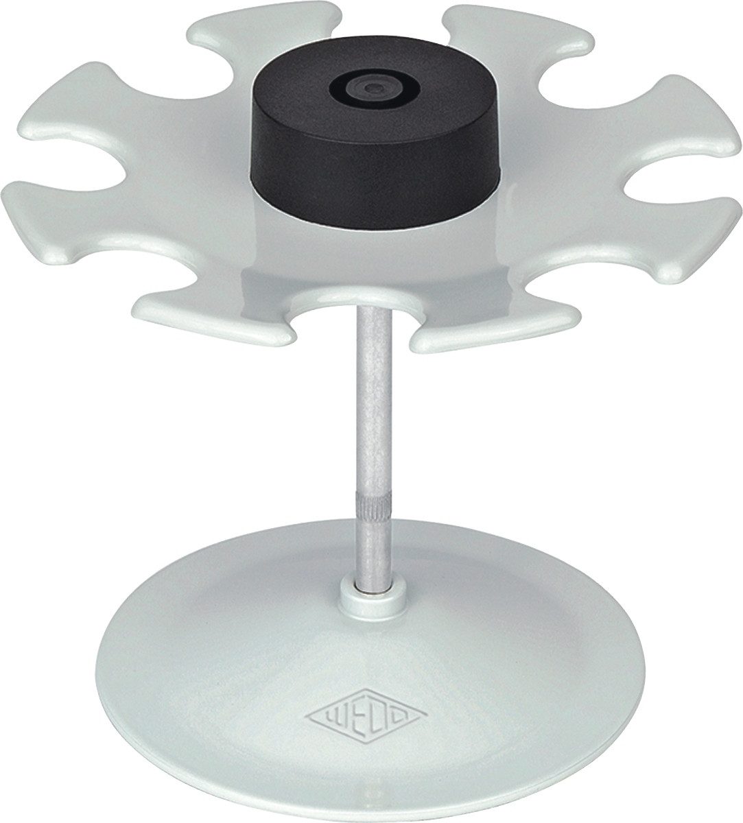 WEDO Stempel Stempelträger rund für 8 Stempel lichtgrau
