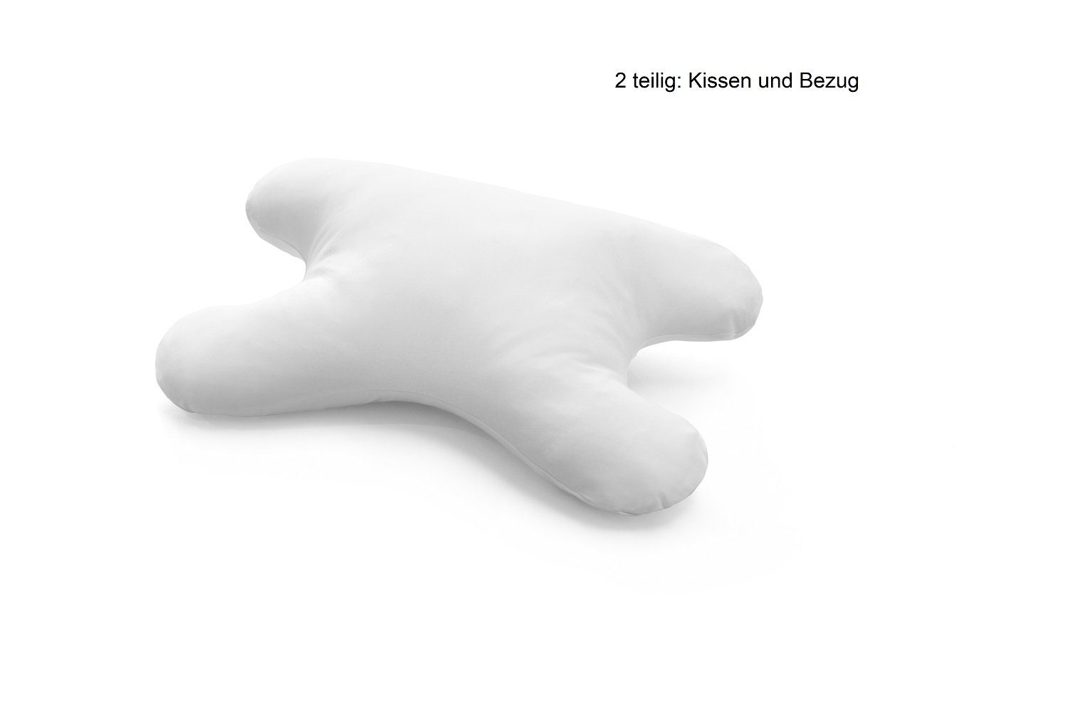 Hefel Nackenstützkissen My Face Nackenstützkissen 40x60 cm Faserbällchen Comforel ECO, Seitenschläfer, Höhe verstellbar, seidig glatte Oberfläche