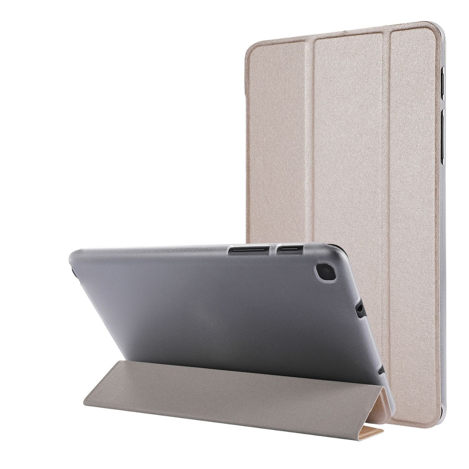 König Design Tablet-Hülle Samsung Galaxy Tab A7 Lite, Schutzhülle für Samsung Galaxy Tab A7 Lite Tablethülle Schutztasche Cover Standfunktion Gold