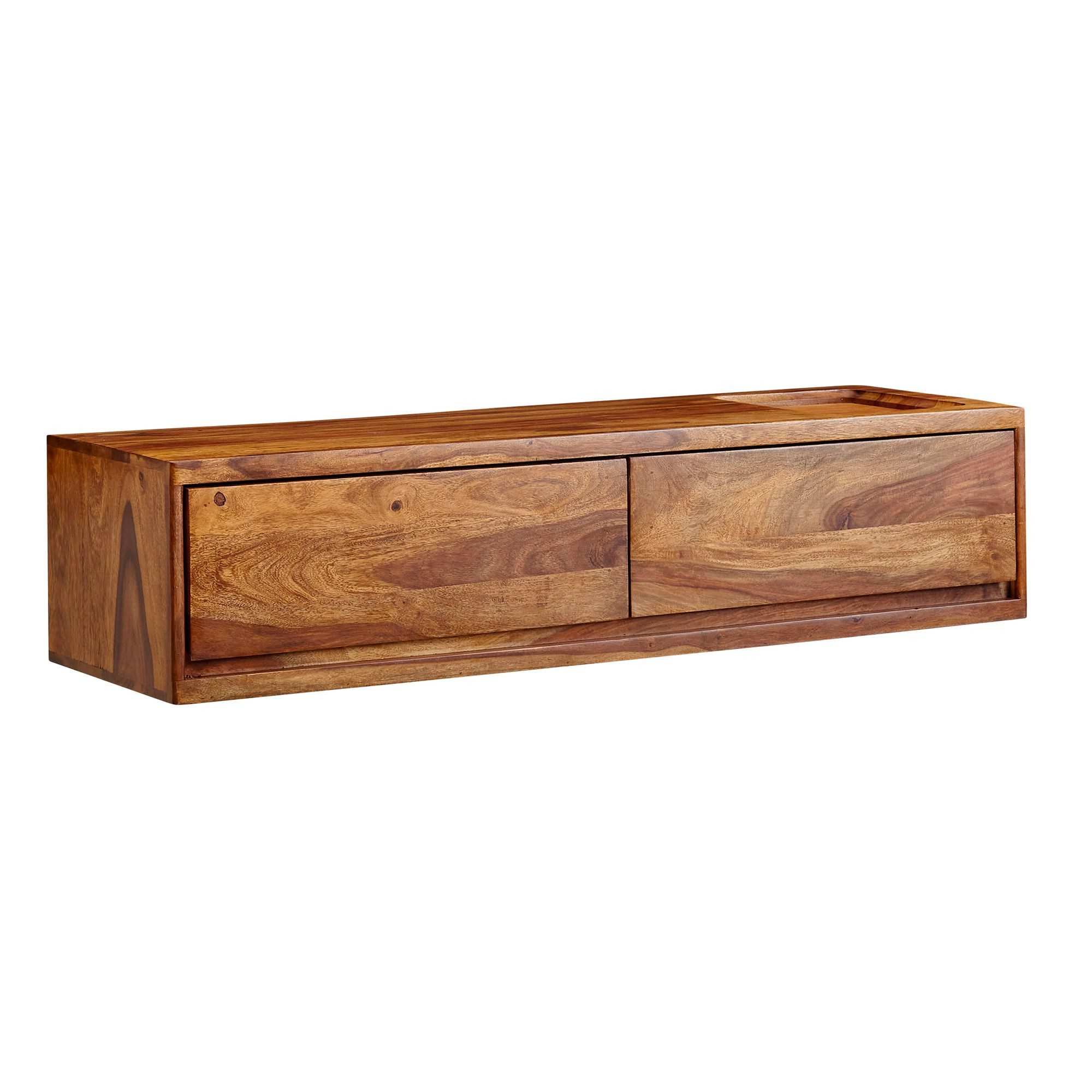furnicato Lowboard Hängender TV-Unterschrank 108x25x34 cm Braun (1 St)