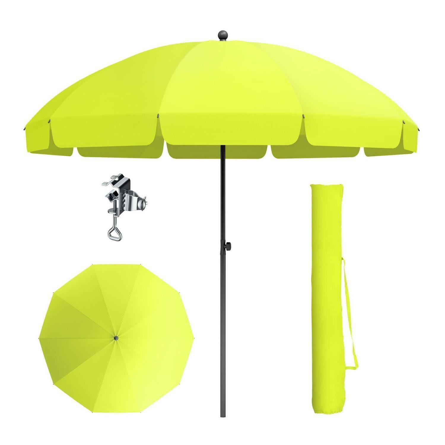 LuxusKollektion Balkonschirm Sonnenschirm Ø220cm höhenverstellbar grün