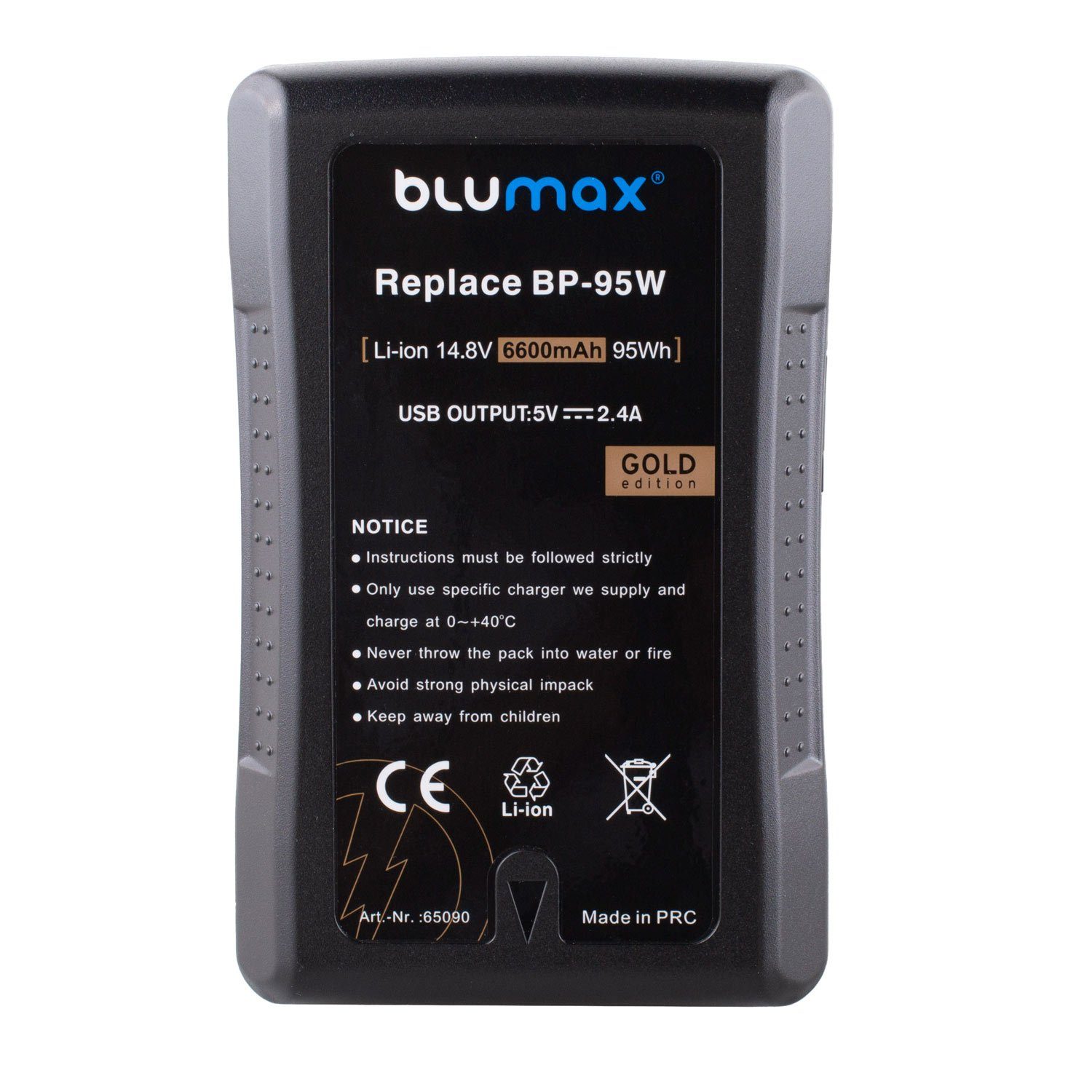 Blumax Akku passend für Sony BP-95W 6600 mAh (14,4V) Kamera-Akku