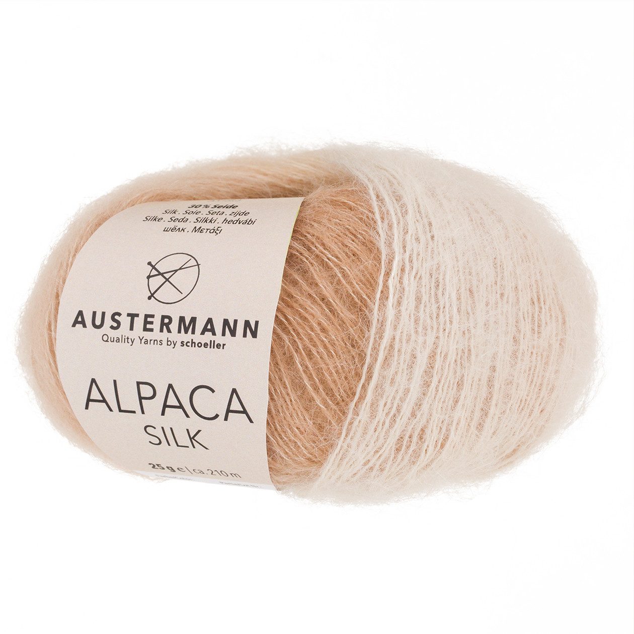 Austermann Wolle Austermann Alpaca Silk Häkelwolle, 210,00 m, edel, chic, elegant