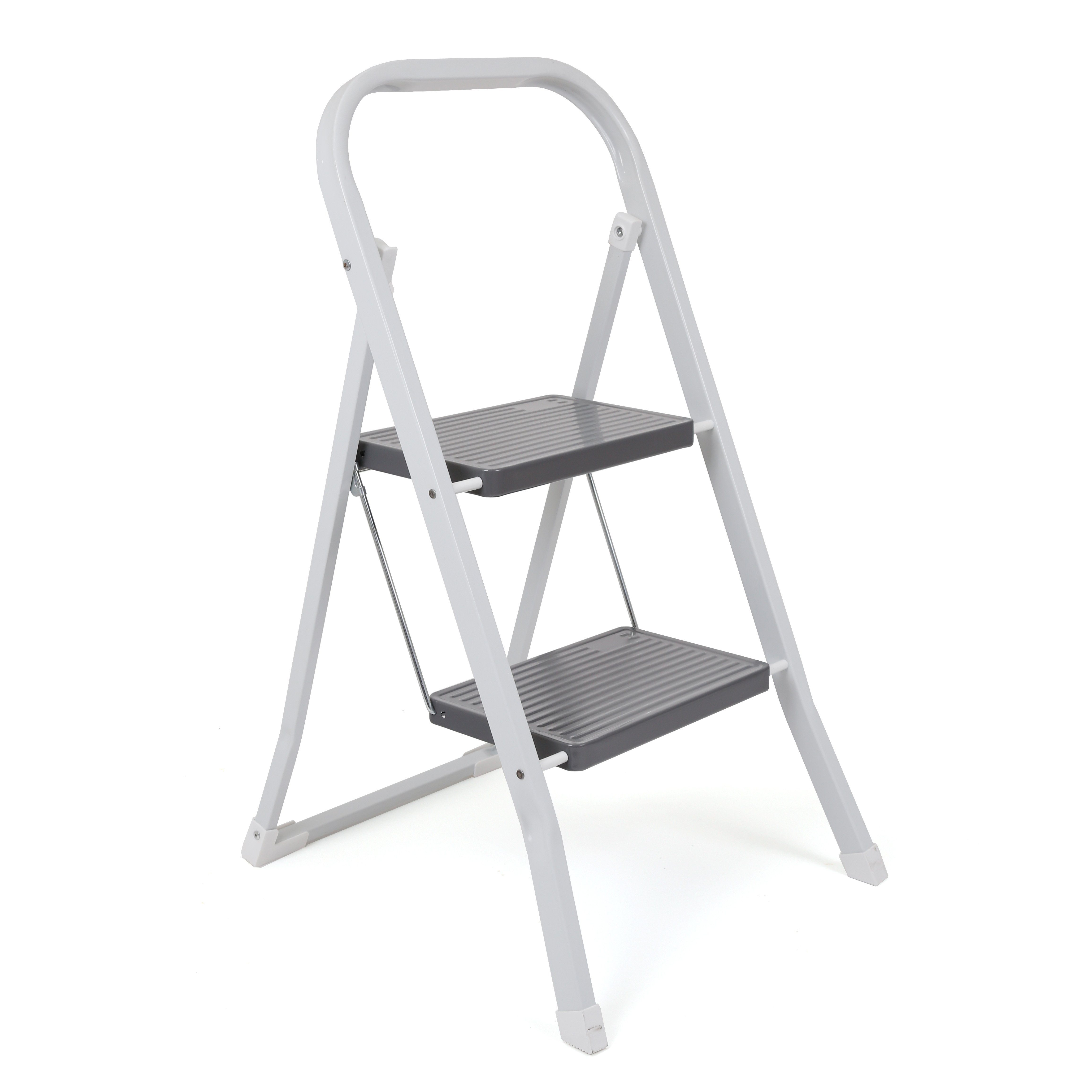 Haushalt International Trittleiter, Klapptritt - 2-Stufig - Höhe 80 cm