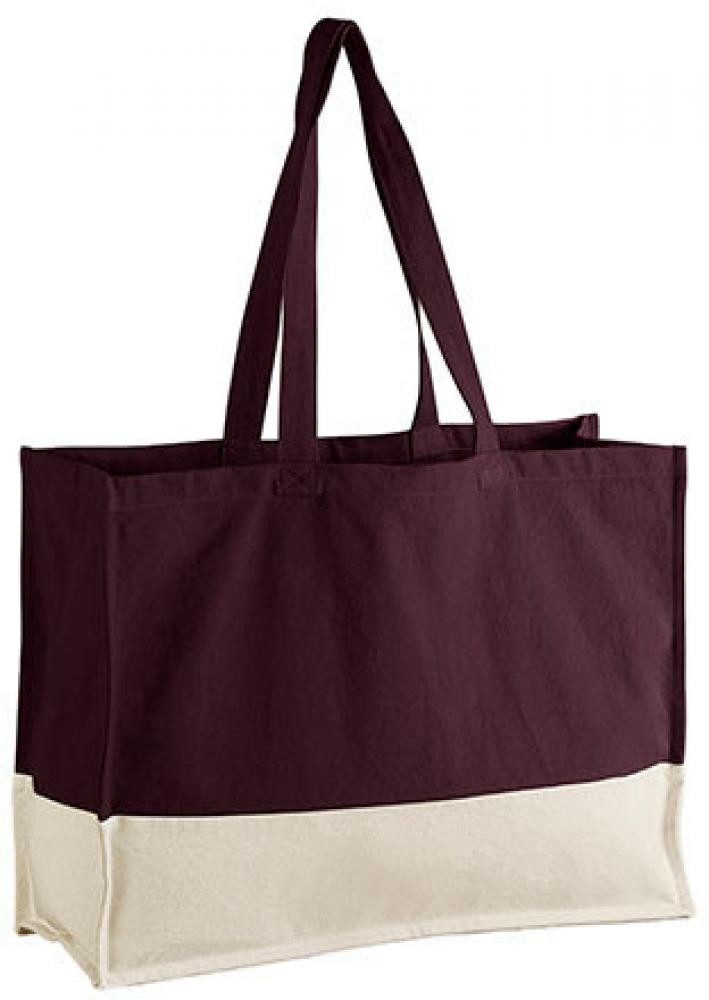 Westford Mill Einkaufsshopper EarthAware® Organic Contrast Shopper Einkaufstasche