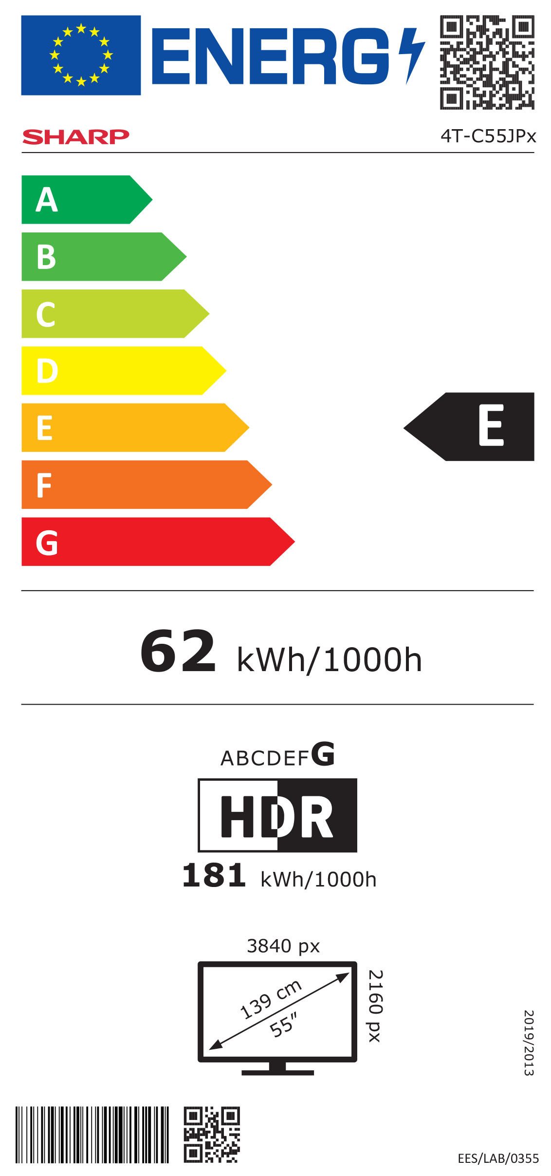 Energieeffizienzklasse: 
